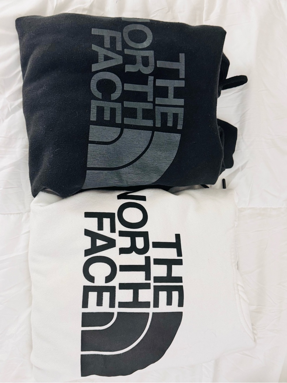 Men's The North Face Hoodie Bundle – Black & White – Both Size Small